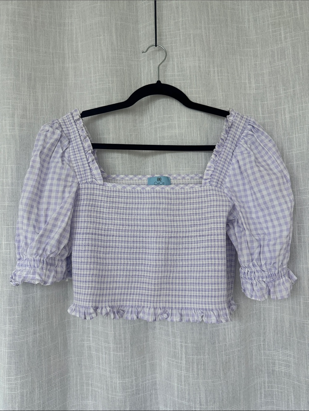 Cece Gingham Top